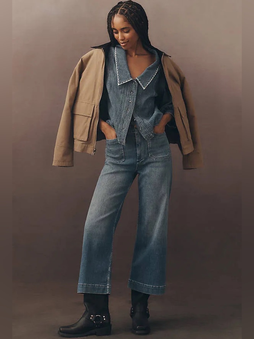 NWOT | Anthropologie Maeve Colette High Rise Wide Leg Jeans | 24